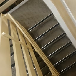 The narrow stairs to the 6th floor. The narrow stairs to the 6th floor.
