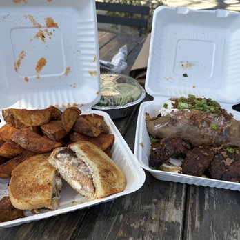 Old Place - Oak grilled steak sandwich and 12 oz. Sirloin - American Near Me - Cornell, California
