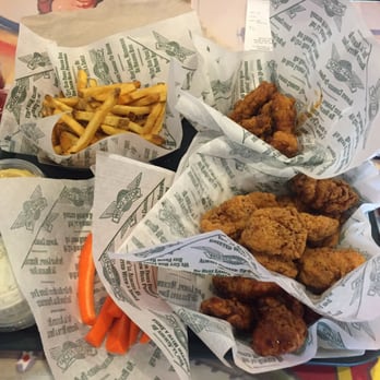 Wingstop - 20 boneless wings on monday for 12$! Had to fet a side of carrots and fries too tho! - Chicken Wings Near Me - Elk Grove, California