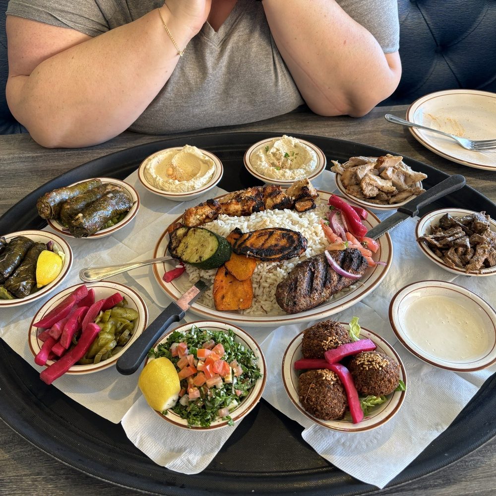 Alloush Grill - Sampler platter - Mediterranean Near Me - Livonia, Michigan