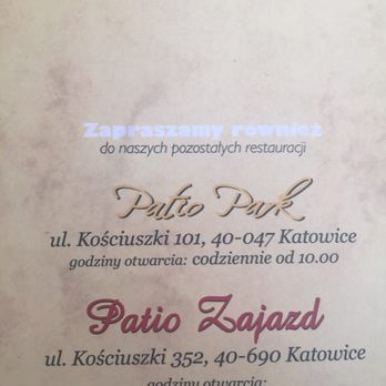 Restauracja Patio - Polish Near Me - Katowice, SL