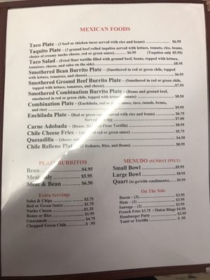 Menu photo 5 The Patio Restaurant Hurley, NM
