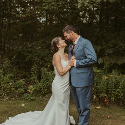Threads of Hanover - Katies gown has a 24 point French bustle....It looked like a simple floor length gown which made dancing a breeze....