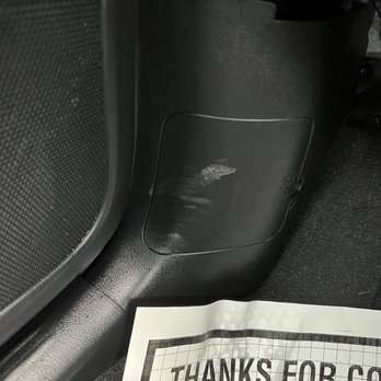 Squeaky Clean Interiors - Mud from the employees shoes - Car Wash Near Me - Austin, Texas