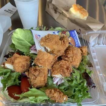 Mike's Chicken - Salad with chicken tenders - Chicken Shop Near Me - Dallas, Texas