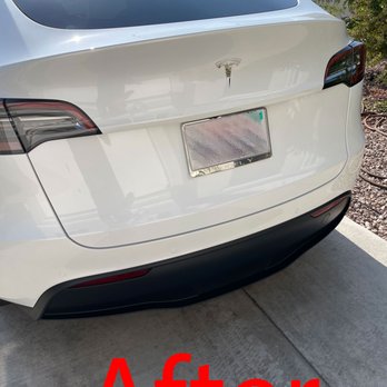 Victor's Auto Collision - Fixed dent on 2021 Model Y (hatch portion), like it never happened! - Body Shops Near Me - Van Nuys, California