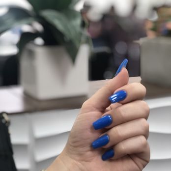 Angel Nails - Acrylic Gel Polish Full set Coffin - Nail Salons Near Me - Pembroke Pines, Florida