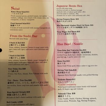 Kata Robata - Menu - Sushi Bars Near Me - Houston, Texas
