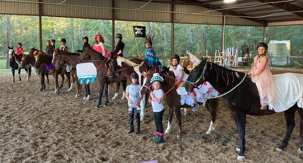 Unforgettable Birthday Parties and Private Bookings at Larkspur Acres. - Celebrate your special occasion at Larkspur Acres with our unforgettable birthday parties and private bookings. Our picturesque setting and state-of-the-art facilities provide the perfect backdrop for a unique and exciting celebration. Under the expert supervision of Sydney, a collegiate champion with over 20 years of riding experience, guests will enjoy tailored horseback riding experiences that cater to all skill levels. Our birthday parties include fun riding activities, horse care demonstrations, and equestrian-themed games, ensuring an engaging and memorable event for everyone. Private bookings can be customized to suit any occasion, whether it’s a family gathering, corporate event, or special celebration. At Larkspur Acres, we are committed to creating a supportive and enjoyable environment where guests can experience the joy of horseback riding and the beauty of our facility. Make your next event extraordinary with a birthday party or private booking at Larkspur Acres!