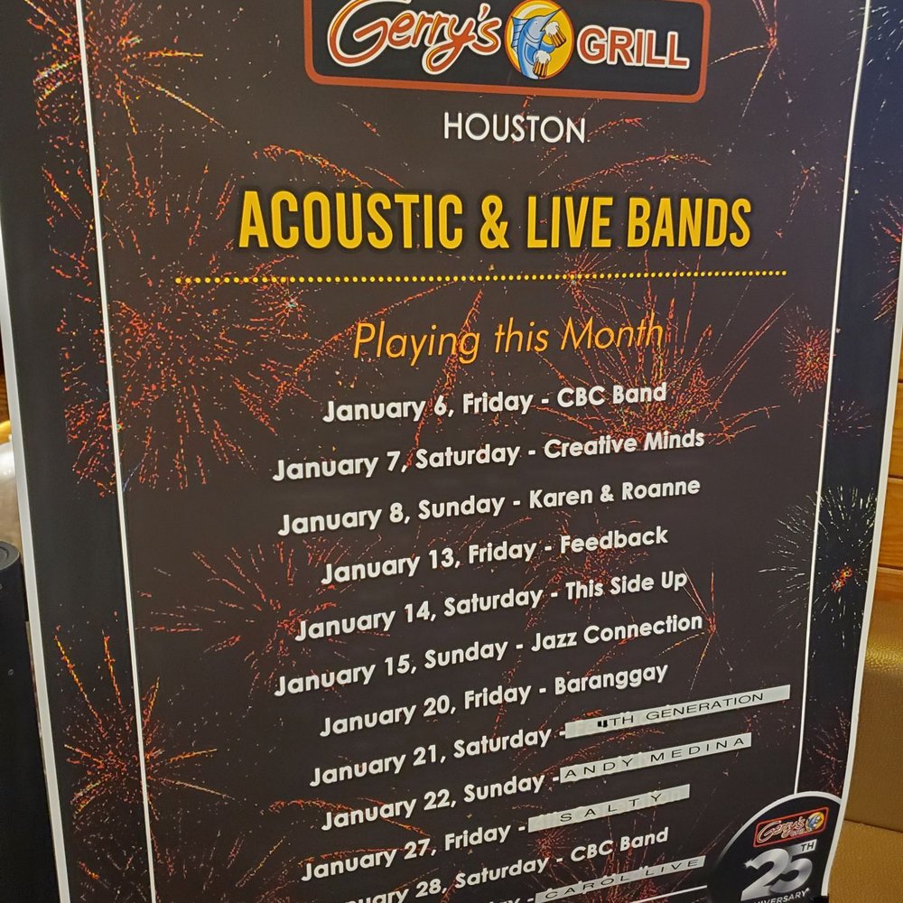 Gerry's Grill - Sign - Filipino Near Me - Houston, Texas