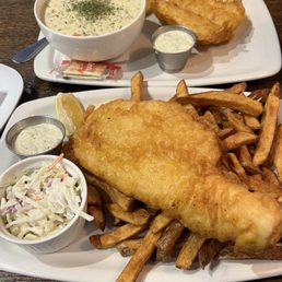 Battered Haddock and Chips Battered Haddock and Chips