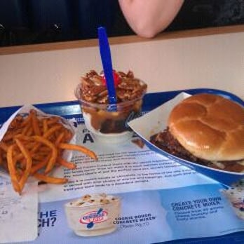 Culver's - sweet potato fries  turtle sundae mushroom swiss burger - Ice Cream & Frozen Yogurt Near Me - Manitowoc, Wisconsin