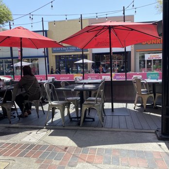 Over Under Public House - Side walk eating area - New American Near Me - Burbank, California