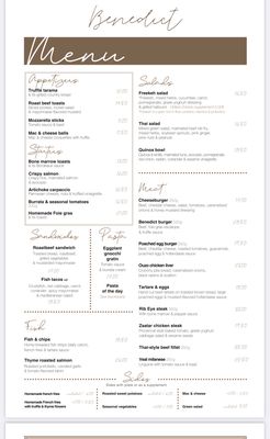 Menu photo 2 Benedict Paris, 75 Menu photo 2 Benedict Paris, 75