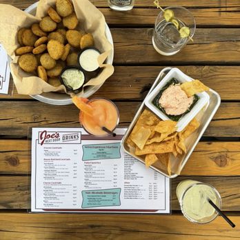 Joe's Next Door - Fried pickles, salmon dip, classic marg, frozen Paloma, pickle tini - Barbeque Near Me - Kansas City, Kansas