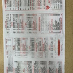 No 1 China - Menu