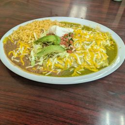 This was my first time here. The food is amazing I got the green enchilada with chicken delicious. I'll be back for more thank you This was my first time here. The food is amazing I got the green enchilada with chicken delicious. I'll be back for more thank you