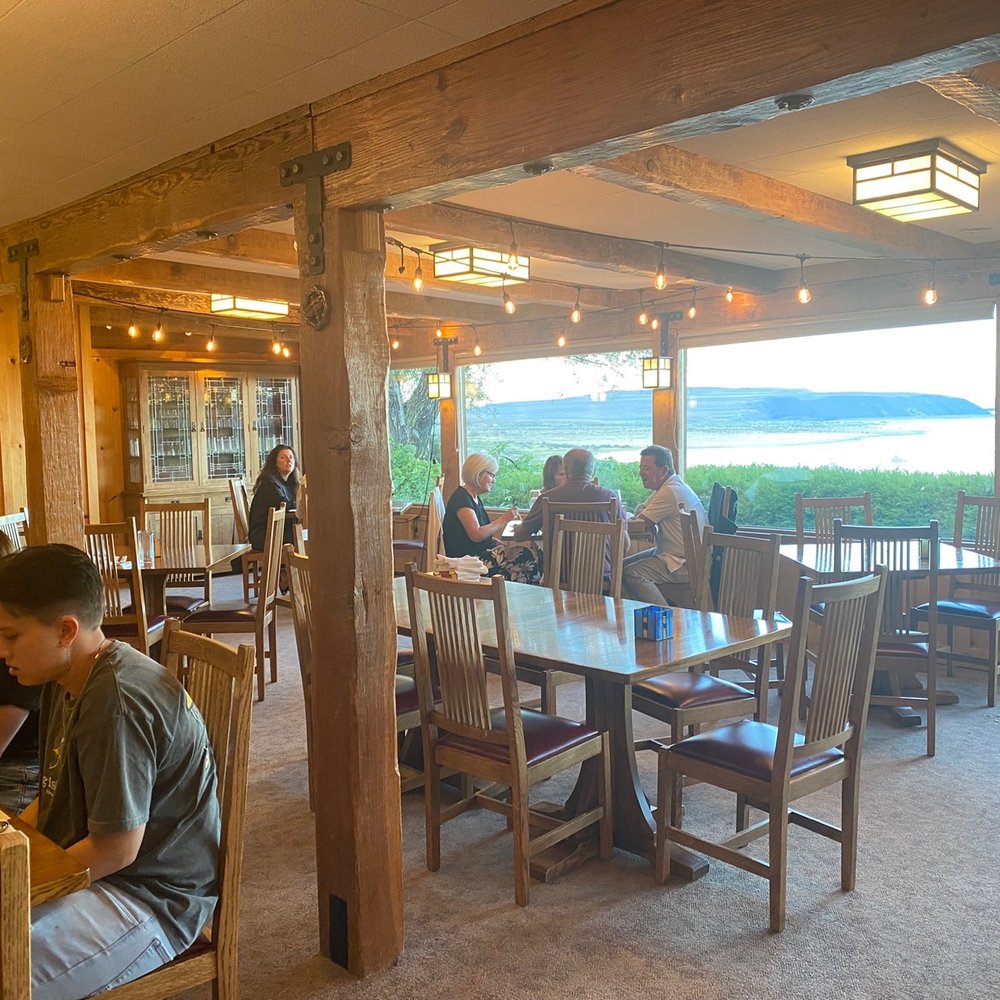 Mono Inn - Dining room with the best view you'll find. Large glass windows with the view of Mono Lake. - New American Near Me - Lee Vining, California Mono Inn - Dining room with the best view you'll find. Large glass windows with the view of Mono Lake. - New American Near Me - Lee Vining, California