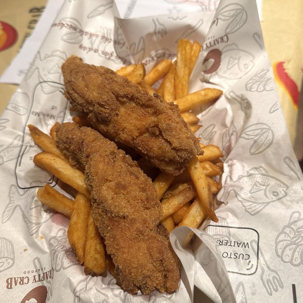 Crafty Crab The Falls - Chicken Tender Basket - Seafood Near Me - Miami, Florida Crafty Crab The Falls - Chicken Tender Basket - Seafood Near Me - Miami, Florida