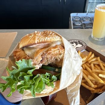 Crooked Goat Brewing - Chicken Sando - Brewpubs Near Me - Petaluma, California