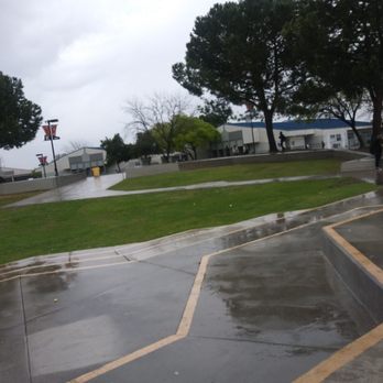 Centennial High School - View from the stage on a rainy day. - Middle Schools & High Schools Near Me - Bakersfield, California