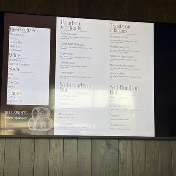RD1 Spirits - Bar Menu - Distilleries Near Me - Lexington, Kentucky RD1 Spirits - Bar Menu - Distilleries Near Me - Lexington, Kentucky