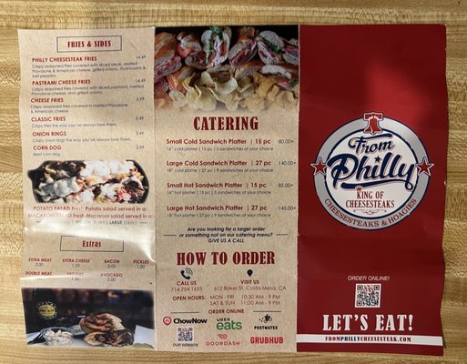 Menu photo 8 From Philly Costa Mesa, CA Menu photo 8 From Philly Costa Mesa, CA