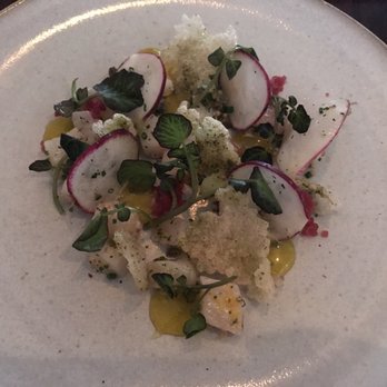 Fruition Restaurant - Cobia tartare - New American Near Me - Denver, Colorado Fruition Restaurant - Cobia tartare - New American Near Me - Denver, Colorado