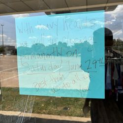 The Coat of Many Colors - Closed sign