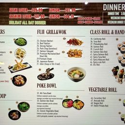 Dinner Menu