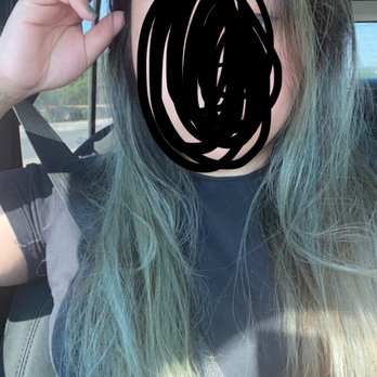 Lucent Salon - BEFORE. long green dark hair. - Hair Salons Near Me - San Antonio, Texas Lucent Salon - BEFORE. long green dark hair. - Hair Salons Near Me - San Antonio, Texas
