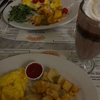 Old John's Diner - omlete and scrambled eggs chocolate milk shake - Diners Near Me - New York, New York Old John's Diner - omlete and scrambled eggs chocolate milk shake - Diners Near Me - New York, New York