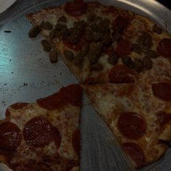 New York Pizza & Pasta - Pepperoni and Sausage Pizza Bianca (12" Small)