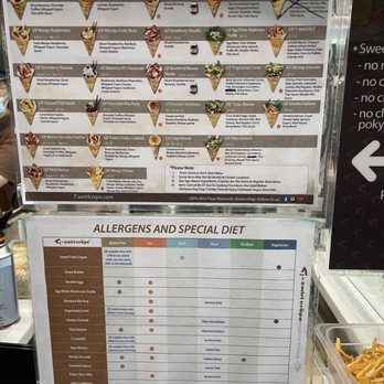 T-Swirl Crêpe - Menu for the crepes - Creperies Near Me - Frisco, Texas