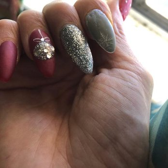 Divas Nails Spa - Misshaped and uneven.. four fingers are still cut - Nail Salons Near Me - Highland, California Divas Nails Spa - Misshaped and uneven.. four fingers are still cut - Nail Salons Near Me - Highland, California