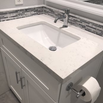 Diverse Home Concepts - Quartz counter top and mosaic accent strip - General Contractors Near Me - Rancho Cucamonga, California Diverse Home Concepts - Quartz counter top and mosaic accent strip - General Contractors Near Me - Rancho Cucamonga, California