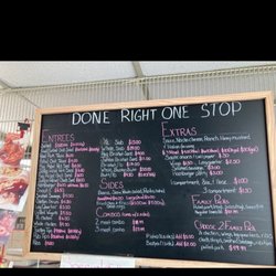 Daniels Done Right - Menu