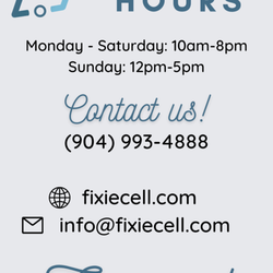 Fixie Cell Phone Repair - Got a broken phone or tablet? No problem! Stop by at Fixie, and we can repair it for you. Phone: 904-993-4888 Web: fixiecell.com