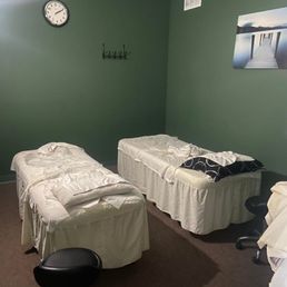 Placidity.  Couples massage room.