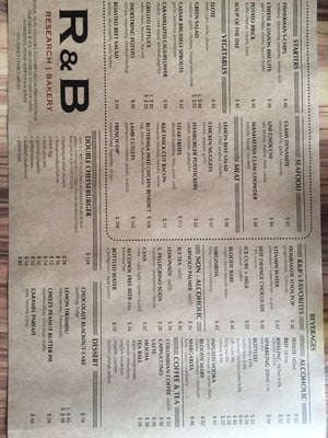 Menu photo 7 R&B Research Bakery Hong Kong, HK