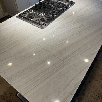 Amazonia Kitchen & Bath - Single slab Quartzite island - Countertop Installation Near Me Amazonia Kitchen & Bath - Single slab Quartzite island - Countertop Installation Near Me