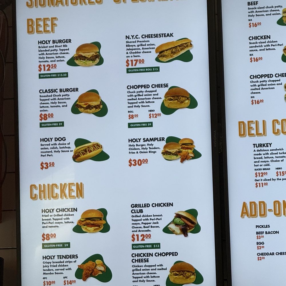 Holy Burger - Menu - Burgers Near Me - New York, New York Holy Burger - Menu - Burgers Near Me - New York, New York
