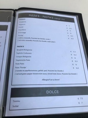 Menu photo 1 't Santpoortje Bruges, VWV