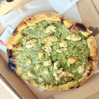 The Society - Chicken Pesto Pizza - Hookah Bars Near Me - Burlingame, California The Society - Chicken Pesto Pizza - Hookah Bars Near Me - Burlingame, California