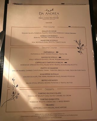 Menu photo 7 Da Andrea - Chelsea New York, NY Menu photo 7 Da Andrea - Chelsea New York, NY