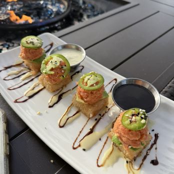 Sea Level Restaurant & Lounge - Spicy Tuna on Crispy Rice* - New American Near Me - Redondo Beach, California Sea Level Restaurant & Lounge - Spicy Tuna on Crispy Rice* - New American Near Me - Redondo Beach, California