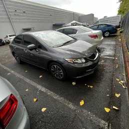 Honda Civic 2015 towed to Auto Nation Honda Civic 2015 towed to Auto Nation
