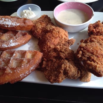 Break Your Fast - chicken and waffles- about $10. Check their side menu on the wall. Yum! - American Near Me - Union City, California Break Your Fast - chicken and waffles- about $10. Check their side menu on the wall. Yum! - American Near Me - Union City, California