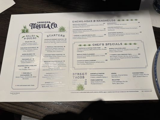 Menu photo 3 Savannah Tequila Savannah, GA
