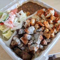 Royal Chicken & Gyro - Gyro chicken combo over rice